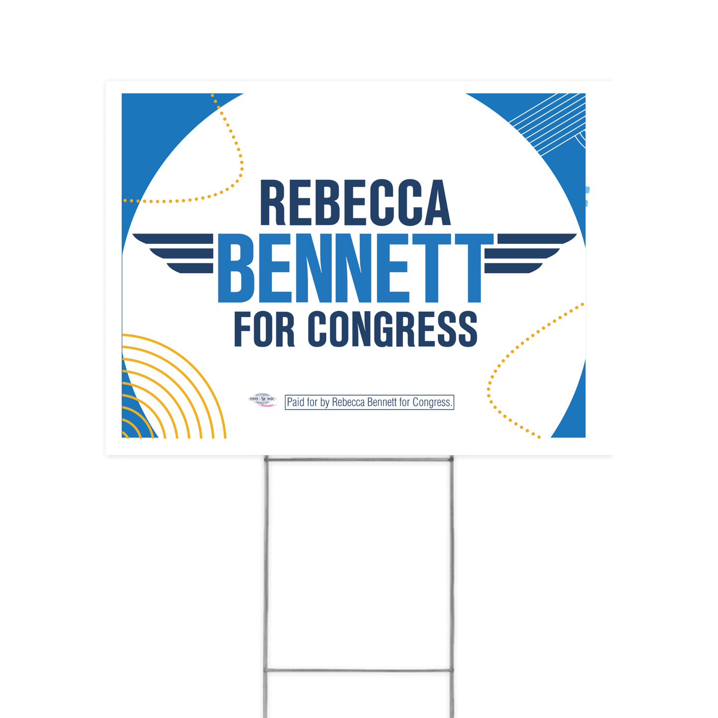 Rebecca Bennett for Congress Double-sided Yard Sign