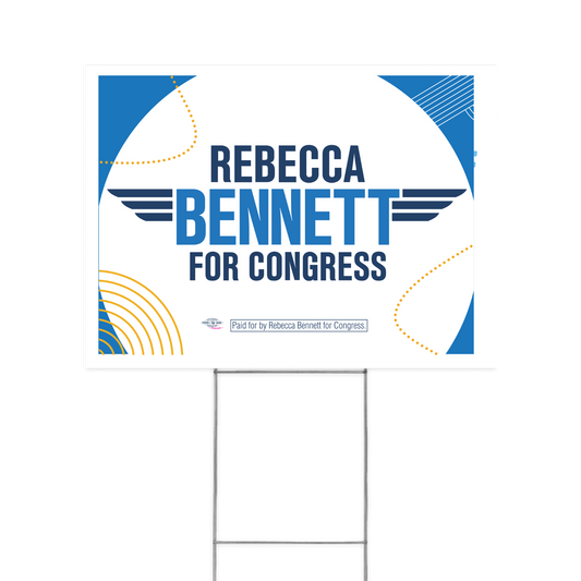 Rebecca Bennett for Congress Double-sided Yard Sign